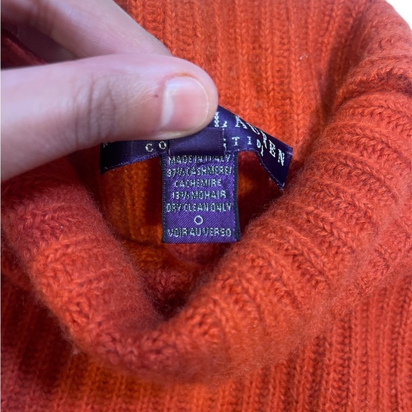 Ralph Lauren Collection 97% cashmere cropped turtleneck - Picture 2 of 6